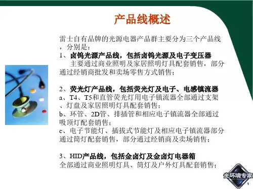 光源电器产品群产品简介与新产品开发培训资料918(3)