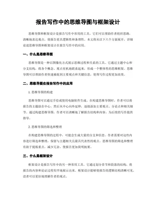 报告写作中的思维导图与框架设计