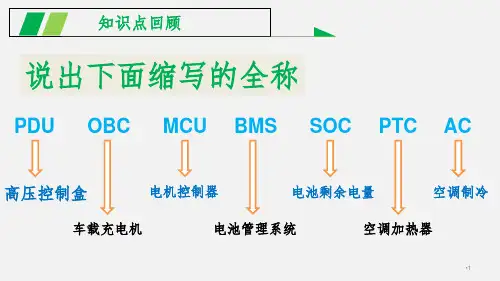 新能源汽车电机控制器拆装与更换PPT课件