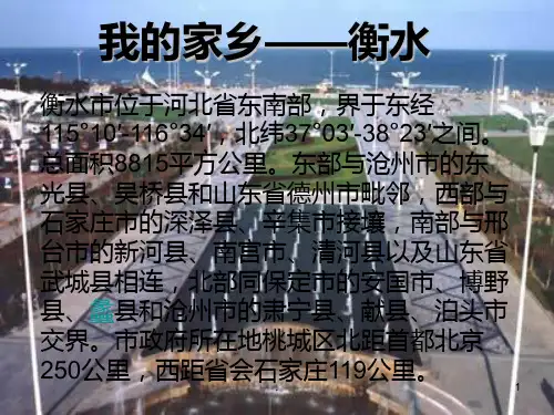 河北衡水介绍PPT课件