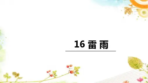 二年级语文下册16雷雨课件(共28张PPT)