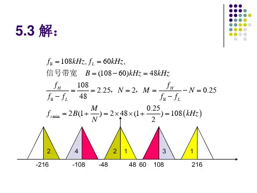 现代通信原理 第5章部分习题参考答案