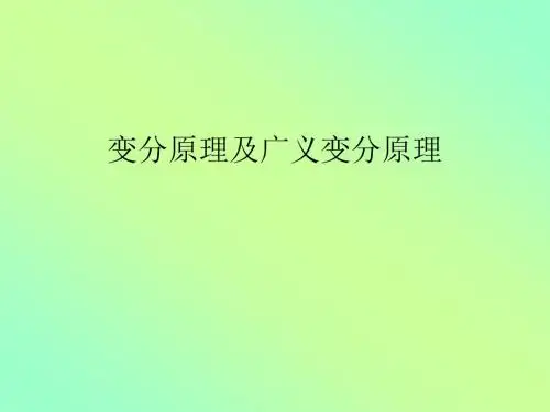 有限元法与程序-变分原理及广义变分原理