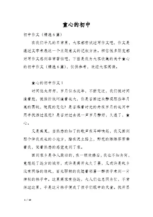 童心的初中