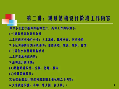 住宅区设计PPT课件