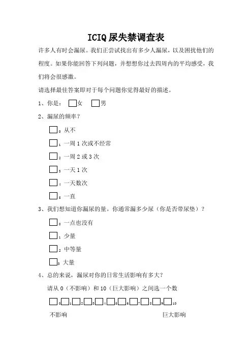 ICIQ表