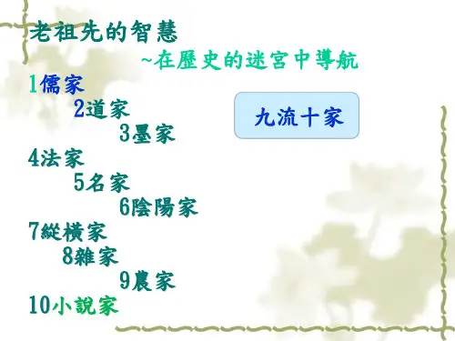 汉书艺文志诸子略序