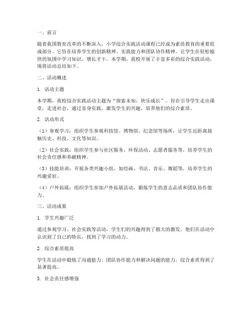 小学综合实践_主题