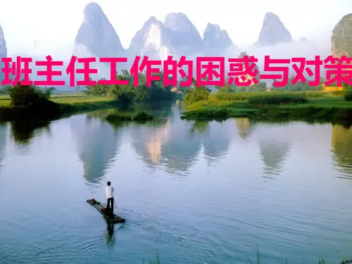 班主任工作的困惑与对策PPT课件