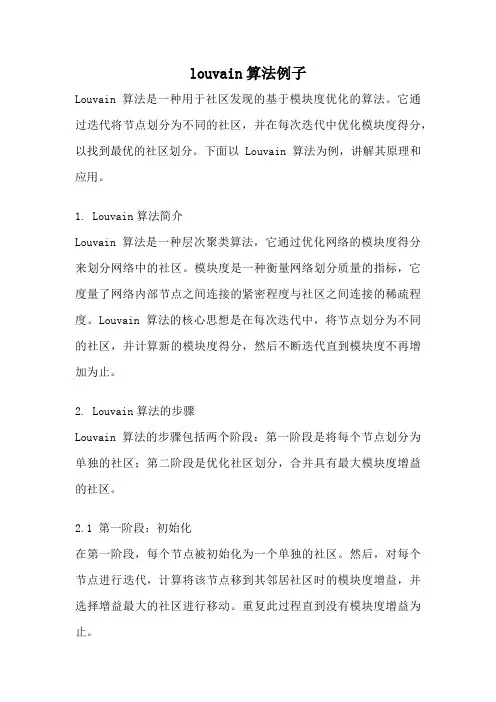louvain算法例子