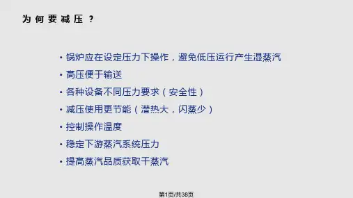 Armstrong蒸汽减压阀系统介绍PPT教学课件