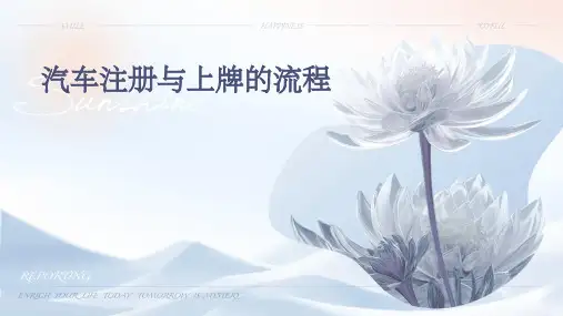 汽车注册与上牌的流程