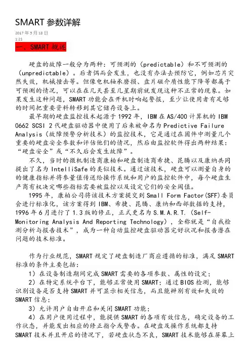SMART参数详解