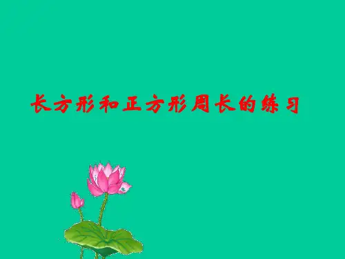 三年级上册数学长方形和正方形周长的练习苏教版