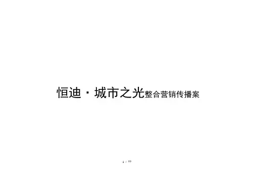 城市之光整合营销传播案