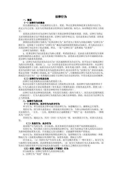 法律行为