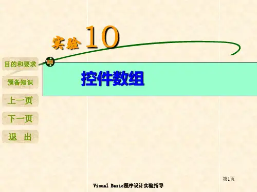 VB实验10 控件数组