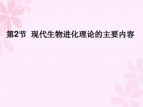 人教版生物必修2 共同进化与生物多样性的形成   课件(26张)