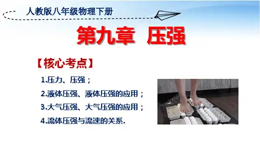 人教版八年级物理下册第9章《压强》复习课件(共27张PPT)