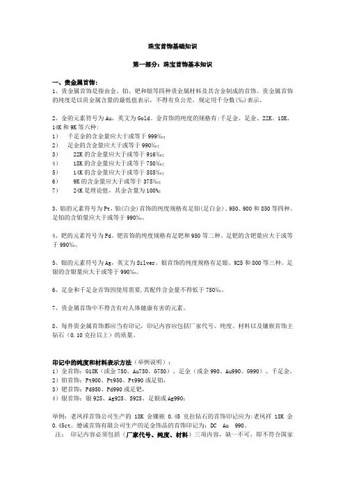 珠宝首饰基础知识 (1)