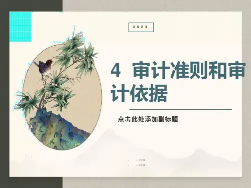 审计准则和审计依据