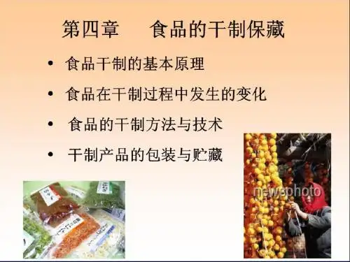 第4章 食品的干制保藏