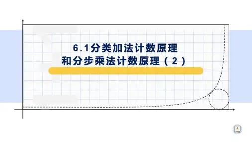 6.1分类加法计数原理和分步乘法计数原理-【新教材】人教A版高中数学选择性必修第三册课件