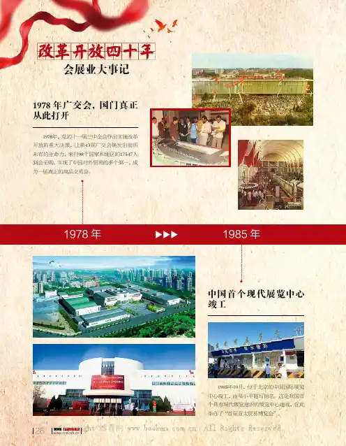 改革开放四十年会展业大事记