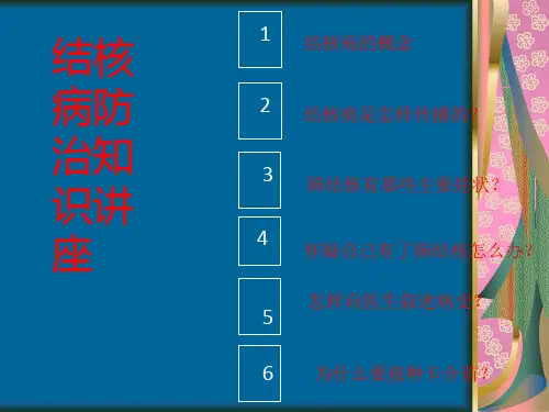 结核病健康知识讲座ppt课件
