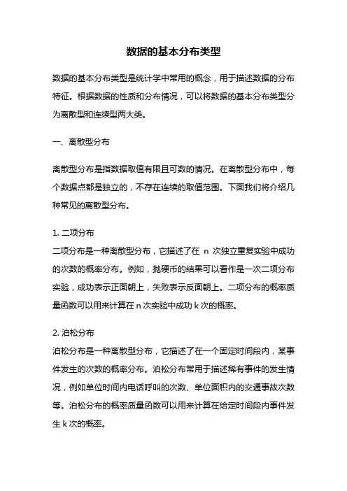 数据的基本分布类型