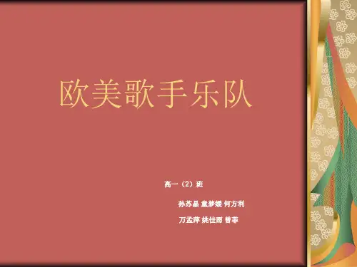 欧美歌手乐队