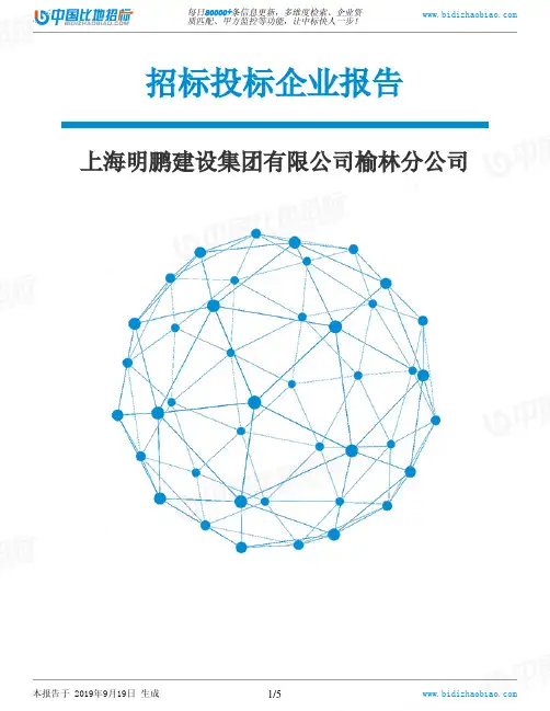 上海明鹏建设集团有限公司榆林分公司_中标190920