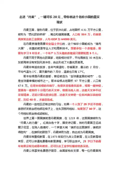 走进“丹麦”，一罐可乐20元，带你看这个北欧小国的真实现状