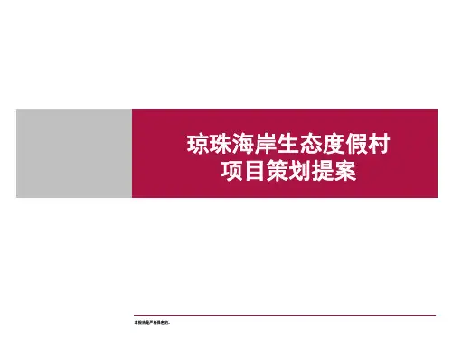 海口琼珠海岸生态度假村项目提案