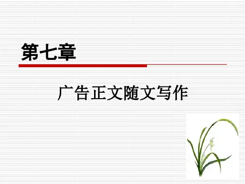 广告正文随文写作