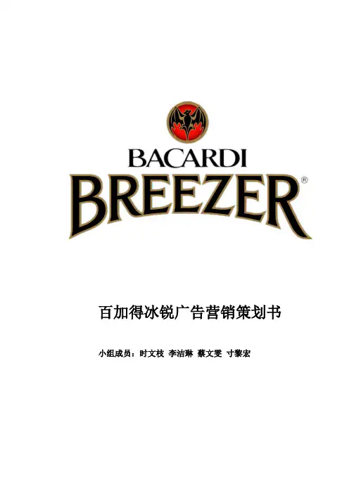 冰锐预调鸡尾酒广告营销策划