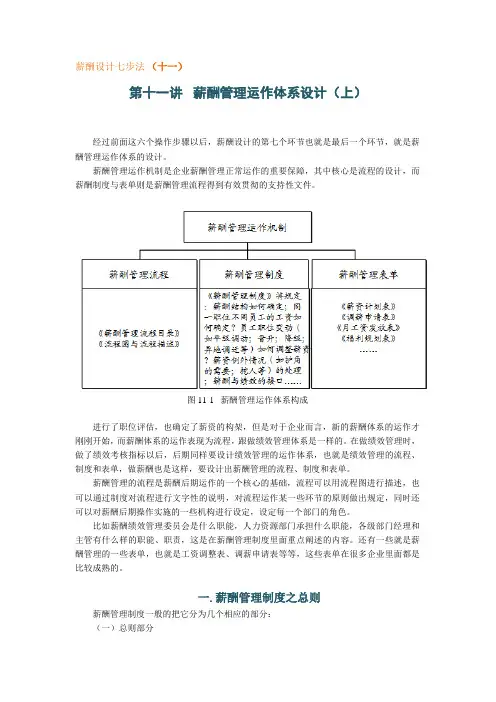 薪酬设计七步法 (十一)