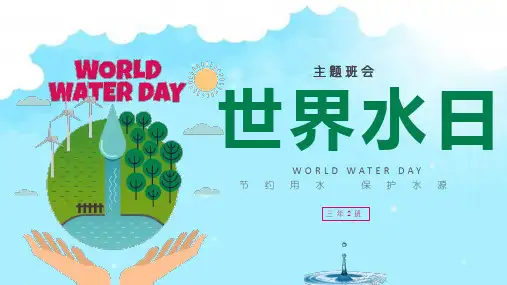 世界水日活动主题ppt课件