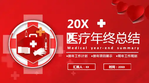 医疗行业年终总结通用PPT