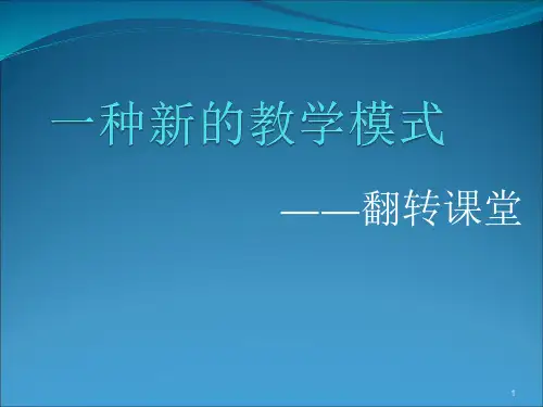 2024年翻转课堂详解PPT参考幻灯片