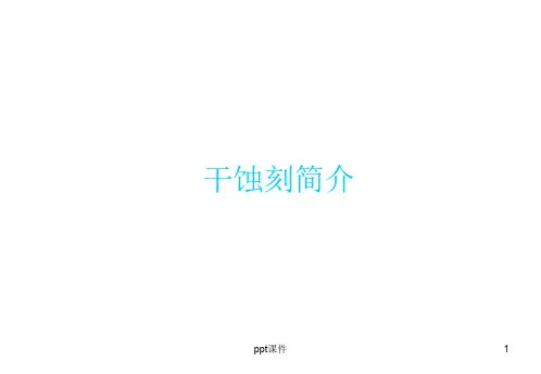 干法刻蚀  ppt课件