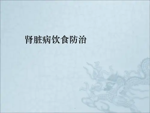肾脏病饮食防治疗PPT课件