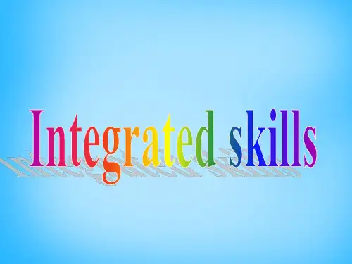 最新牛津译林版八年级英语下册Unit7InternationalCharitiesP4IntegratedSkills优质课件