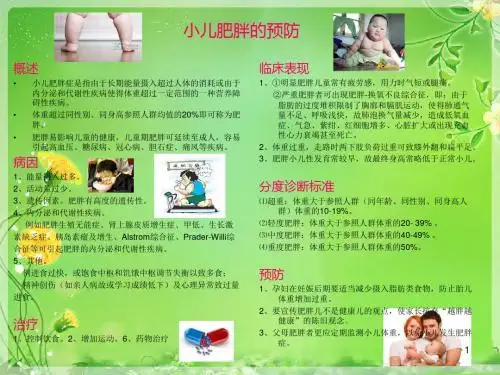 小儿肥胖症的预防ppt课件