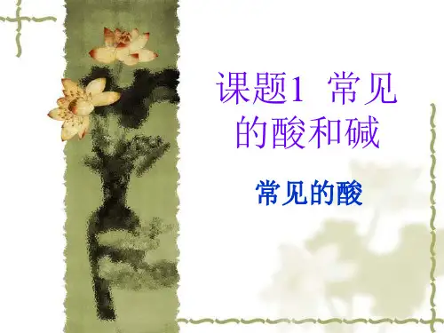 课题1《常见的酸和碱》ppt课件(共32张PPT)