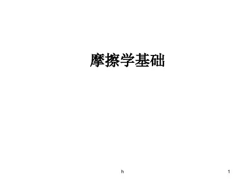 《摩擦与润滑基础》PPT课件