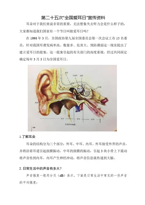全国爱耳日活动的资料、广播