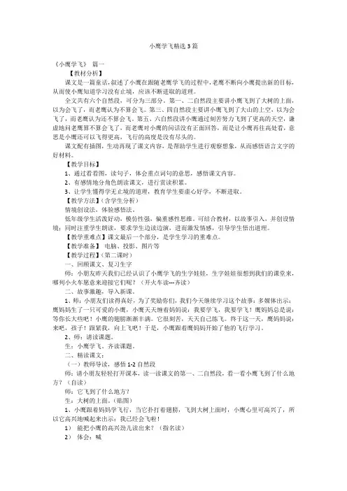 小鹰学飞精选3篇
