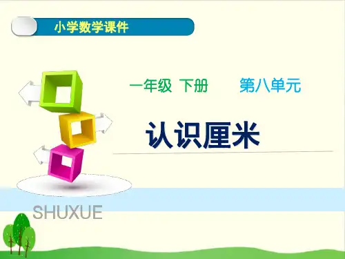 一年级下册数学课件-《信息窗一(厘米的认识)》 青岛版(共19张PPT)