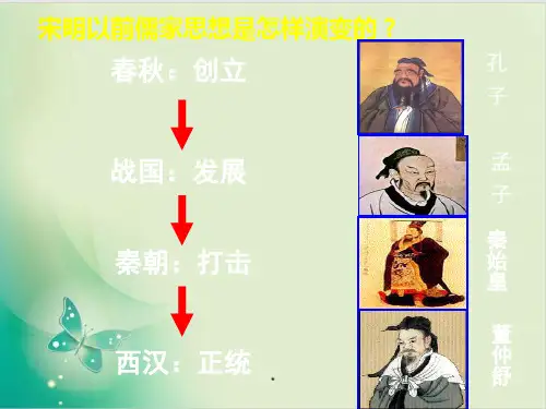 高中历史人民版必修三历史 -宋明理学教用课件PPT